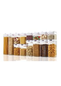 Scandinavian Collection - Storage Containers - 14 pieces - 500ml, 800ml, 1200ml, 1900ml