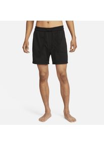 Nike Yoga Dri-FIT niet-gevoerde herenshorts (13 cm) - Zwart