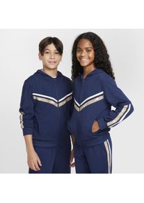 Nike Sportswear Club knit hoodie met rits over de hele lengte voor kids - Blauw