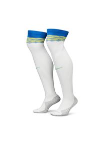 Chaussettes de foot montantes Nike Dri-FIT Brésil Strike Domicile/Extérieur - Blanc