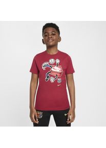 T-shirt Nike Football FC Barcelona pour ado - Rouge