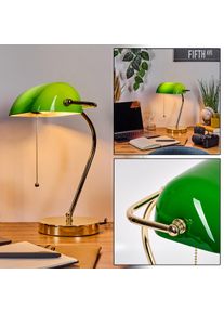 hofstein Tremoceira Lampe de banquier, Lampe de bureau, Lampe à poser Laiton, 1 lumière