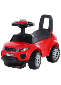 HOMCOM 3-in-1 Ride On Car Foot To Floor Slider Toddler w/ Horn Steering Wheel NO POWER Manual Under Seat Storage Safe Design Red | Aosom Ireland