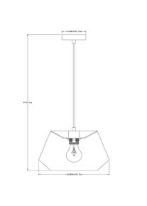 Lucide Hängeleuchte Jessica, schwarz, 1-flammig, Ø 30 cm, Baumwolle