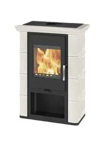 Thorma Kaminofen | BORGHOLM Exclusive | Schwarz Keramik Elfenbein 6 kW