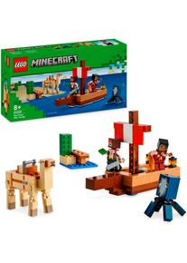 Lego® Konstruktionsspielsteine »Die Piratenschiffreise (21259), Lego Minecraft«, (166 St.), Made in Europe