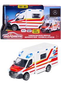 Majorette Spielzeug-Krankenwagen »Mercedes-Benz Sprinter Ambulance«, mit Licht und Sound