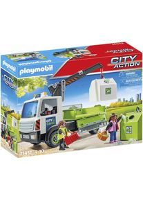 Playmobil® Konstruktions-Spielset »Altglas-LKW mit Container (71431), My Action Heroes«, (62 St.)