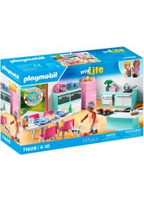 Playmobil® Konstruktions-Spielset »Küche mit Essplatz (71608), myLife«, (105 St.), Made in Europe