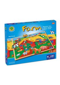 Huch & friends HUCH! Puzzle »Wooden Line Farm«, 9 Maxi-Teile