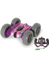 Jamara RC-Auto »SpinX Stuntcar 2,4GHz, lila-rosa«, mit zuschaltbarem LED-Licht