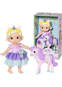 Baby Born Stehpuppe »Storybook Prinzessin Bella, 18 cm«, mit Einhorn und Lichteffekten