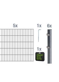 Alberts Doppelstabmattenzaun »Grundset«, Höhe: 80 - 160 cm, Gesamtlänge: 4 - 30 m, zum Einbetonieren