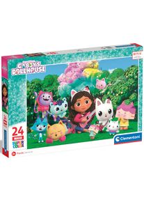 Clementoni® Puzzle »Supercolor, Maxi Gabby's Puppenhaus - mit 24 Maxi-Teilen«, Made in Europe; FSC® - schützt Wald - weltweit