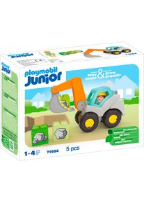 Playmobil® Konstruktions-Spielset »Schaufelbagger (71684), JUNIOR«, (5 St.), Made in Europe