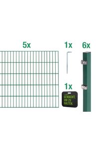 Alberts Doppelstabmattenzaun »Grundset«, Höhe: 80 - 160 cm, Gesamtlänge: 4 - 30 m, zum Einbetonieren