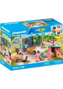 Playmobil® Konstruktions-Spielset »Kleine Hühnerfarm im Tiny Haus Garten (71510), My Life«, (77 St.), Made in Europe