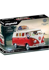 Playmobil® Konstruktions-Spielset »Volkswagen T1 Camping Bus (70176) VW Lizenz«, (74 St.)