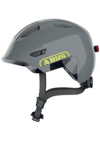 Abus Kinderfahrradhelm »Kinder-Freizeithelm "Smiley 3.0 Ace LED" grau«