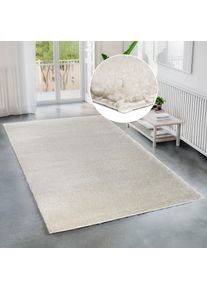 Bruno Banani Hochflor-Teppich »Shaggy Soft«, rechteckig, 30 mm Höhe, gewebt, Uni Farben, besonders weich und kuschelig