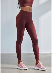 Lascana Seamless Leggings »Po Push Up«, mit Rippstruktur und Shapingeffekt, Sporthose, Sportleggings