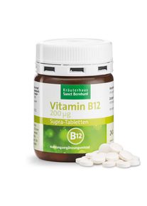 Comprim&eacute;s de vitamine B12 Supra 200 &micro;g