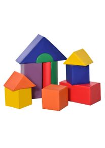 HOMCOM 11 Piece Soft Play Blocks Kids Climb and Crawl Gym Toy Foam Building and Stacking Blocks Non-Toxic Play Set Activity Toy Brick | Aosom Ireland