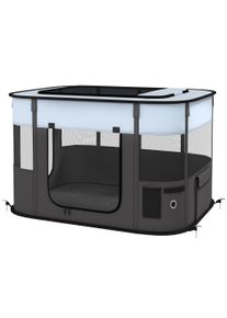 PawHut Foldable Dog Pen with Storage Bag for Indoor/Outdoor Use, Grey | Aosom Ireland