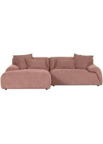 CARRYHOME Ecksofa , Altrosa , Textil , Füllung: Polyetherschaumkern,Polyetherschaumkern , Ottomane links, L-Form , 274x174 cm , Stoffauswahl, Rücken echt , Wohnzimmer, Sofas & Couches, Wohnlandschaften, Ecksofas