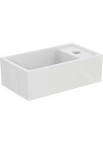 Ideal Standard Eurovit Plus Möbel-Handwaschbecken-Paket R0569TI Grau glänzend lackiert, 37x21x67cm, Hahnloch rechts