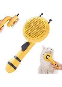 Bluedeer - Brosse pour Chiens et Chats, Brosses de Toilettage pour Chats et Chiens Autonettoyante Brosse Poils Morts pour Chat Chien Enlèvement des