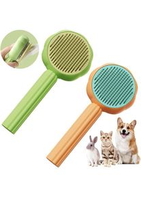 Bluedeer - Brosse Pour Chat Brosse Pour Chien Simple à Réutiliser Conception De Nettoyage Automatique Petite Brosse à Cheveux à Main Brosse Chat Poil