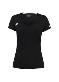 Damen T-Shirt Babolat Play Cap Sleeve Top Women Black M - Schwarz