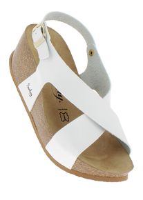 Sunbay Leren sleehaksandalen wit - 67% | Maat: 41 |