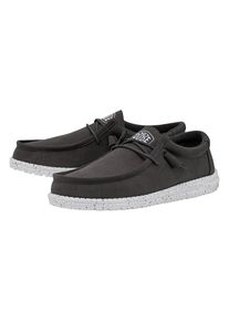 Hey DUDE Shoes Hey Dude Instappers "Wally Slub Canvas" antraciet - 50% | Maat: 37 |