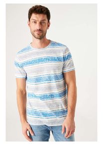 Garcia Shirt lichtblauw/grijs - 47% | Maat: S |