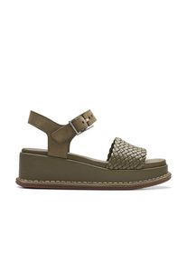 Clarks Leren haksandalen "Kimmei" kaki - 55% | Maat: 40 |