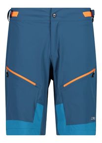 CMP 3-in-1 fietsshort blauw/zwart - 54% | Maat: 50 |