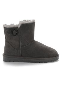 NICEBAY Leren winterboots "Lisela" antraciet - 80% | Maat: 36 |