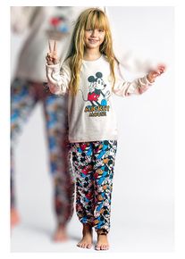 Disney Pyjama beige/zwart/blauw - 62% | Maat: 128 |