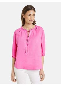 Gerry Weber Linnen blouse roze - 62% | Maat: 46 |