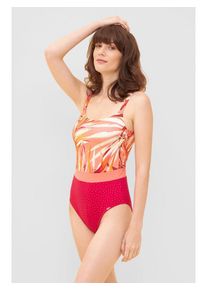 Rösch Rösch Badpak roze/oranje - 61% | Maat: 44D-Cup |
