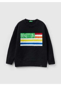 Benetton Trui zwart - 44% | Maat: 140 |