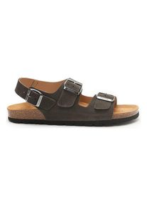 Mandel Leren sandalen antraciet - 55% | Maat: 43 |