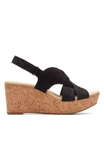 Clarks Leren sleehaksandalen zwart - 55% | Maat: 41 |