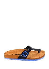 Moosefield Leren teenslippers donkerblauw - 72% | Maat: 41 |
