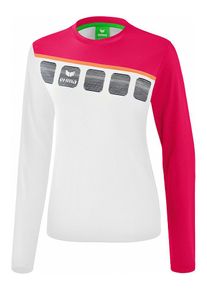 Erima Trainingsshirt "5-C" wit/roze/grijs - 41% | Maat: 164 |