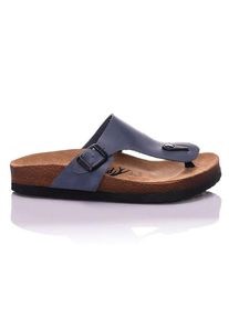 Moosefield Leren teenslippers donkerblauw - 60% | Maat: 37 |