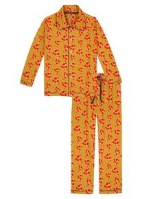 Claesens Pyjama oranje/lichtbruin - 58% | Maat: 128 |