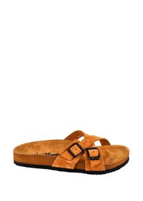 Moosefield Leren slippers bruin - 69% | Maat: 41 |